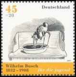 BRD MiNr. 2606-2609 Satz ** Jugend 2007: 175. Geb. W. Busch, aus Bl. 71, postfr.