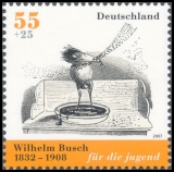 FRG MiNo. 2606-2609 set ** Youth 2007: 175th birthday W. Busch, from sheetlet 73, MNH