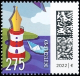 FRG MiNo. 3657 ** Definitives World of Letters: Letter as Boat by Lighthouse,MNH