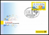 FRG MiNo. ATM 3 100 Pfennig o post horns, postcard cover currency conversion