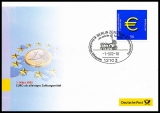FRG MiNo. 2234 o Standard letter with special stamp Euro cash introduction