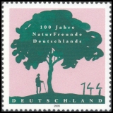 BRD MiNr. 2483 ** 100 Jahre Naturfreunde Deutschlands, postfrisch