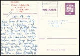 Berlin MiNo. 201 o Postal stationary postcard Johannes Gutenberg, used