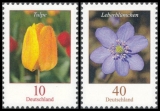 FRG MiNo. 2484A-2485A set ** Flowers (VII): Tulip and liverworts, MNH