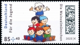BRD MiNr. 3777-3779 Satz ** Serie Jugend 2023: Mainzelmännchen, postfrisch