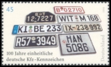 BRD MiNr. 2551 ** 100 Jahre einheitliche deutsche Kfz-Kennzeichen, postfrisch