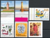 BRD MiNr. 3156-3161 ** Neuausgaben Bund Juni 2015, postfrisch, inkl. Selbstkleb.