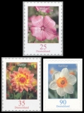 BRD MiNr. 2513-2515 Satz ** Blumen (IX), postfrisch, selbstklebend, aus MB/MS