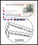 BRD MiNr. 2954 o Tag der Briefmarke, Ersttagsstempel, philatelist. Dankeschön