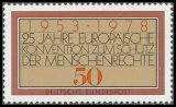 FRG MiNo. 979 ** 25 years Convention for the Protection of Human Rights, MNH