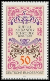 FRG MiNo. 956 ** 100th birthday of Rudolf Alexander Schröder, MNH