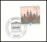 BRD MiNr. 1491 o 750 Jahre Hannover, Ersttagsstempel