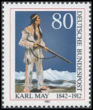 FRG MiNo. 1314 ** 75th anniversary of the death of Karl May, MNH