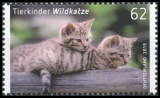 FRG MiNo. 3124-3125 set ** Animal babies (III): squirrel + wild cat, MNH, wet-adhesive