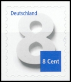 BRD MiNr. 3196 ** Ergänzungswert 8 Cent, postfrisch, selbstklebend