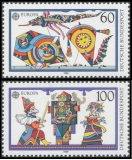 BRD MiNr. 1417-1418 Satz ** Europa 1989: Kinderspiele, postfrisch