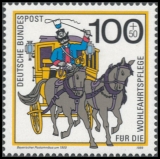 FRG MiNo. 1437-1439 set ** Welfare 1989: Mail transport over the centuries, MNH
