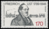 FRG MiNo. 1429 ** 200th anniversary of Friedrich List, MNH