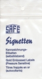 SAFE 9999-1 Self Adhesive Titles Germany