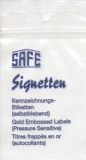 SAFE 9999-1 Self Adhesive Titles Philatelistic Symbols