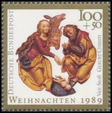 BRD MiNr. 1442-1443 Satz ** Weihnachten 1989, postfrisch