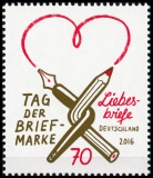 BRD MiNr. 3259 ** Serie Tag der Briefmarke 2016: Liebesbriefe, postfrisch