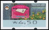 BRD MiNr. ATM 9 Satz 45-450 Cent ** Automatenmarken: Briefe empfangen, postfr.