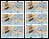 FRG MiNr. ATM 8 set 45-450 Euro cent ** Frama labels: Write letters, MNH