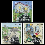 FRG MiNo. 3282-3284 set ** Welfare 2017: Bremen Town Musicians, MNH