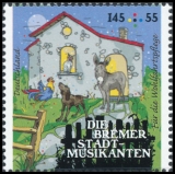 FRG MiNo. 3282-3284 set ** Welfare 2017: Bremen Town Musicians, MNH