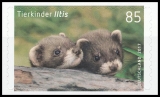 FRG MiNo. 3293-3294 set ** Animal children: Iltis & wild boar, MNH, self-adh.