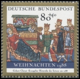 BRD MiNr. 1396 ** Weihnachten 1988, postfrisch