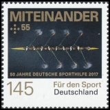 BRD MiNr. 3307-3309 Satz ** Sporthilfe 2017: 50 Jahre dt. Sporthilfe, postfr.