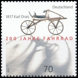 FRG MiNo. 3320 ** 200 years of bicycle - 1817 Karl Drais, MNH