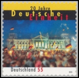 BRD MiNr. 2822 ** 20 Jahre Deutsche Einheit, postfrisch, selbstklebend