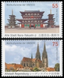 FRG MiNo. 2844-2845 set ** UNESCO World Heritage: Nara City and Regensburg, MNH