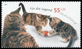 BRD MiNr. 2402-2406 Satz ** Jugend 2004: Katzen, postfrisch