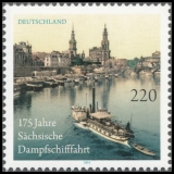 BRD MiNr. 2871 ** 175 Jahre Sächsische Dampfschifffahrt, aus Block 78, postfr.