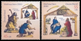 BRD MiNr. 2369-2370 Satz ** Weihnachten 2003: Krippenausschneidebogen, postfr.