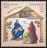 BRD MiNr. 2369-2370 Satz ** Weihnachten 2003: Krippenausschneidebogen, postfr.