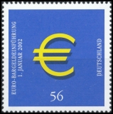 BRD MiNr. 2234 ** Einführung der Euro-Münzen und -Banknoten, postfrisch