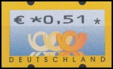 FRG MiNo. ATM 4 , Cent value selection ** Frama labels: Post emblems, MNH