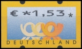 FRG MiNo. ATM 4 , Cent value selection ** Frama labels: Post emblems, MNH