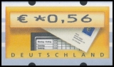 BRD MiNr. ATM 5 Satz 51-225 Cent ** Automatenmarken: Briefkasten, postfrisch