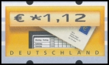 BRD MiNr. ATM 5 Satz 51-225 Cent ** Automatenmarken: Briefkasten, postfrisch