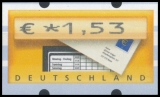 FRG MiNo. ATM 5 set 51-225 Euro cent ** Frama labels: mailbox, MNH