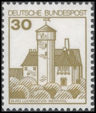 FRG MiNo. 913AII-1143AII set ** Castles, letterset, MNH