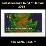 FRG MiNo. 3356 ** Self-adhesives Germany january 2018, MNH