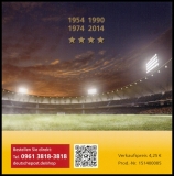 BRD MiNr. MH 109 (3380-3382) ** Legendäre Fußballspiele, Marken-Set, postfrisch