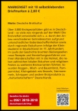 BRD MiNr. MH 110 (3390) ** Deutsche Brotkultur, Marken-Set, Markenh., selbstkl.
